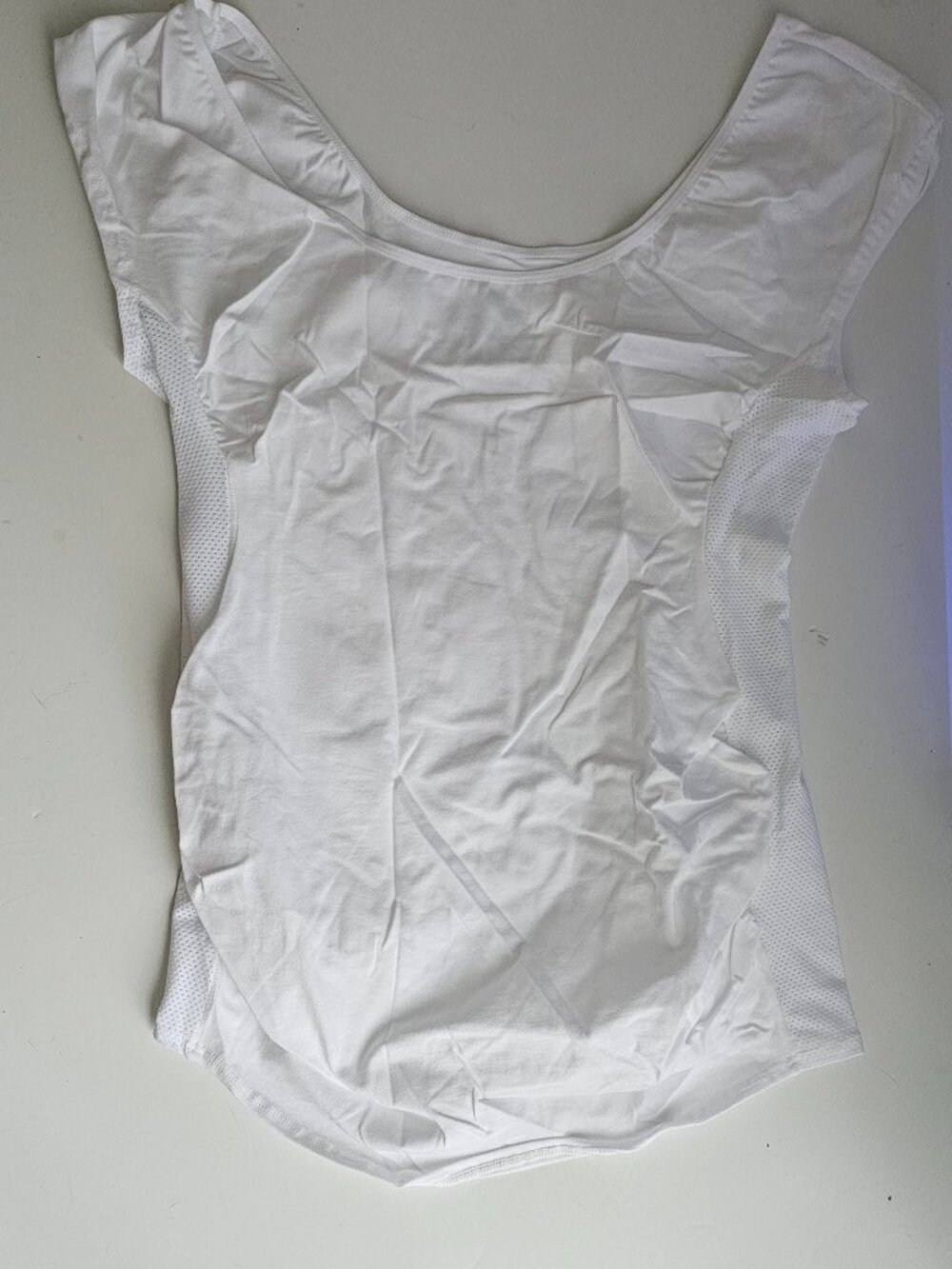Women's Maternity Stretch Cotton Top White Size SM NEW